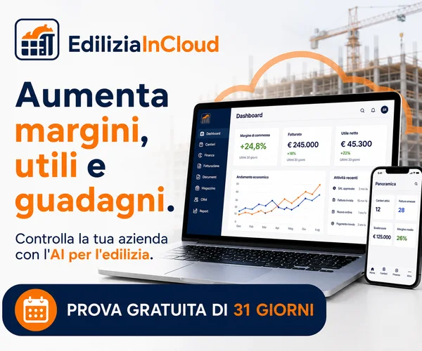 EdiliziaInCloud — controlla margini, utili e guadagni della tua impresa edile